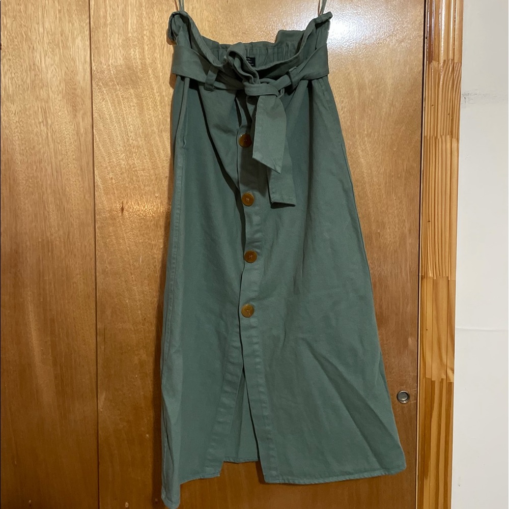 PreOwn long paperbag skirt